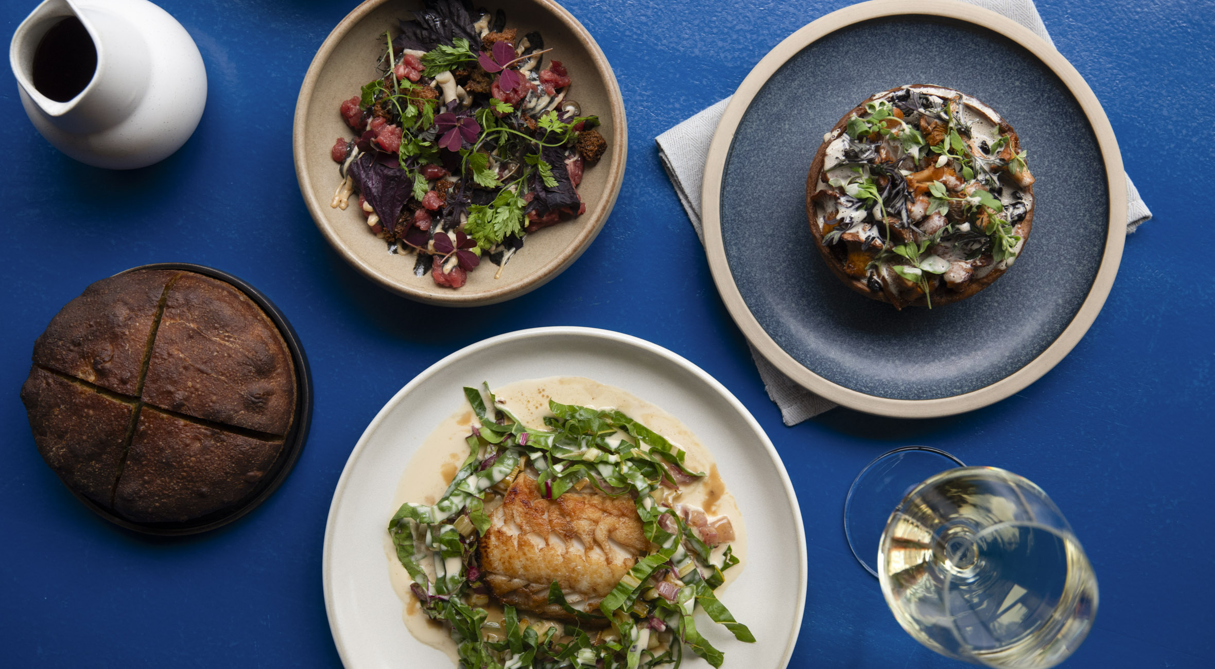 3-retters frokostmenu hos Gemini på Planetarium – Tidligere Michelin-kokke byder på nordisk gastronomi og panoramaudsigt over Søerne