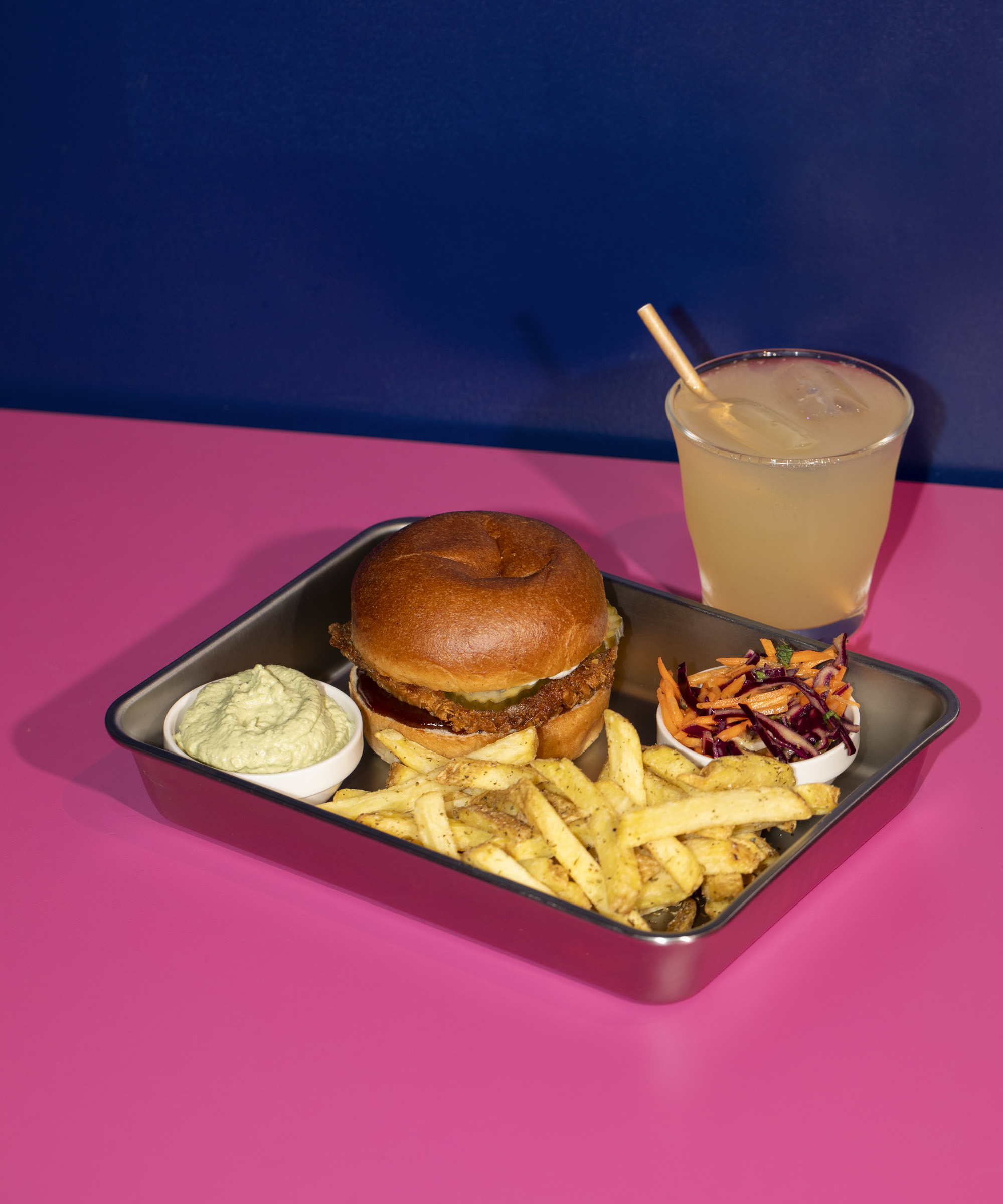 Pick any burger combo + lemonade at Eden Jaxx in Vesterbro, Østerbro, and inside ILLUM – One of the best burgers in the city happens to be meat-free